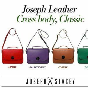 Joseph And Stacey Classic Crossbody Bag "Lipstick"